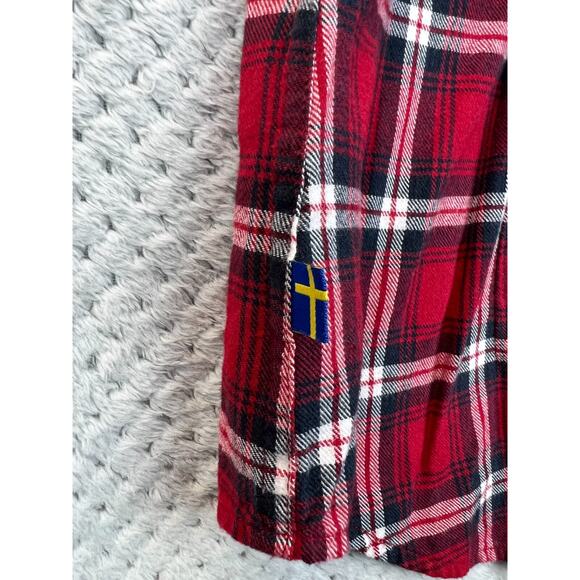 Fjallraven Women's Ovik Flannel Long Sleeve Shirt Deep Red Size X-Small Outdoor - Picture 16 of 16